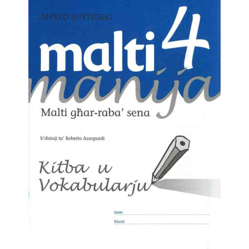 Picture of MALTI MANIJA 4 KITBA U VOKABULARJU